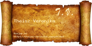 Theisz Veronika névjegykártya